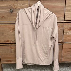 Apana - Beige Cowl Neck Pullover - athleisurewear